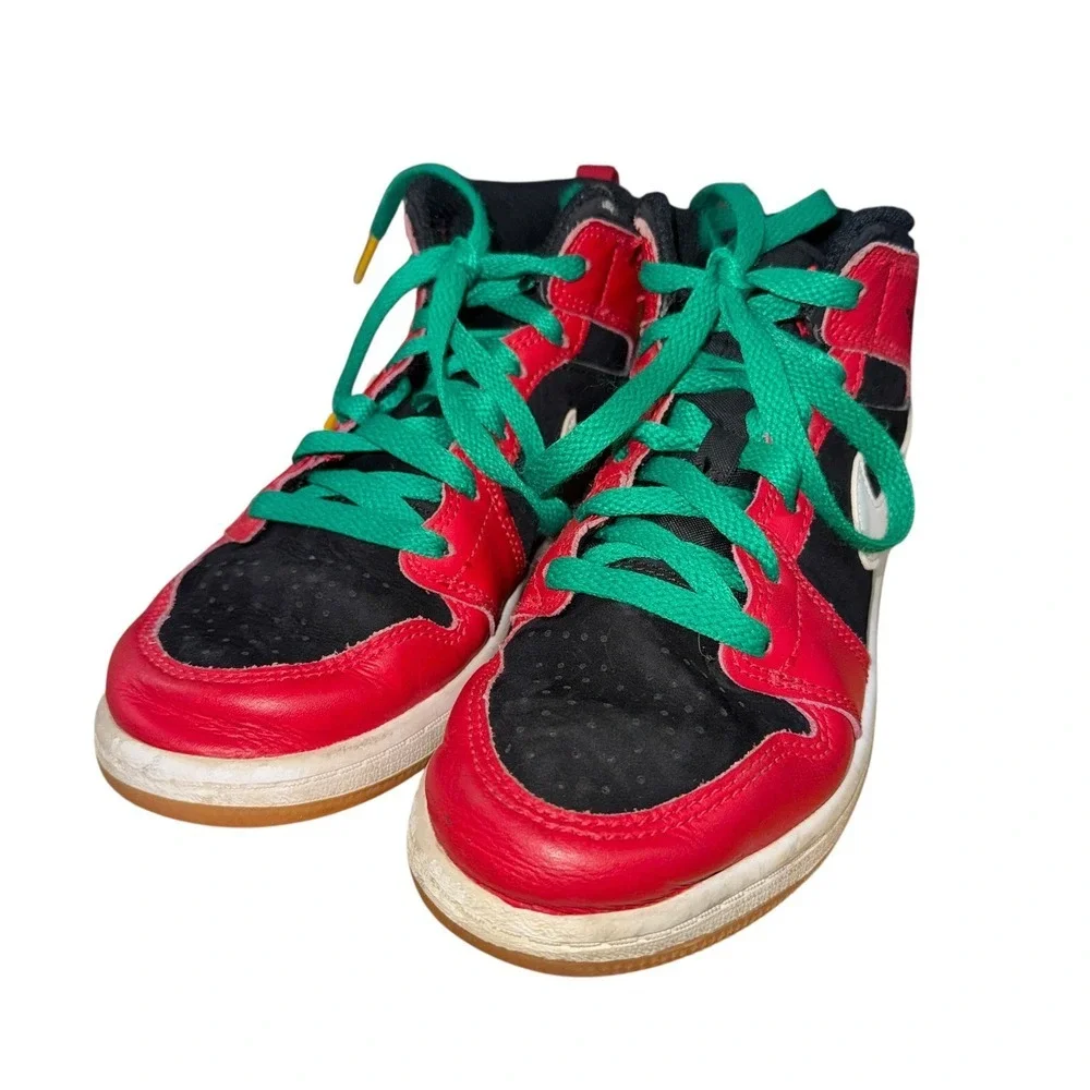 Nike Air Jordan‎ 1 Retro Holiday Christmas Kids 2Y Pre-Owned DQ8419-006 Shoes